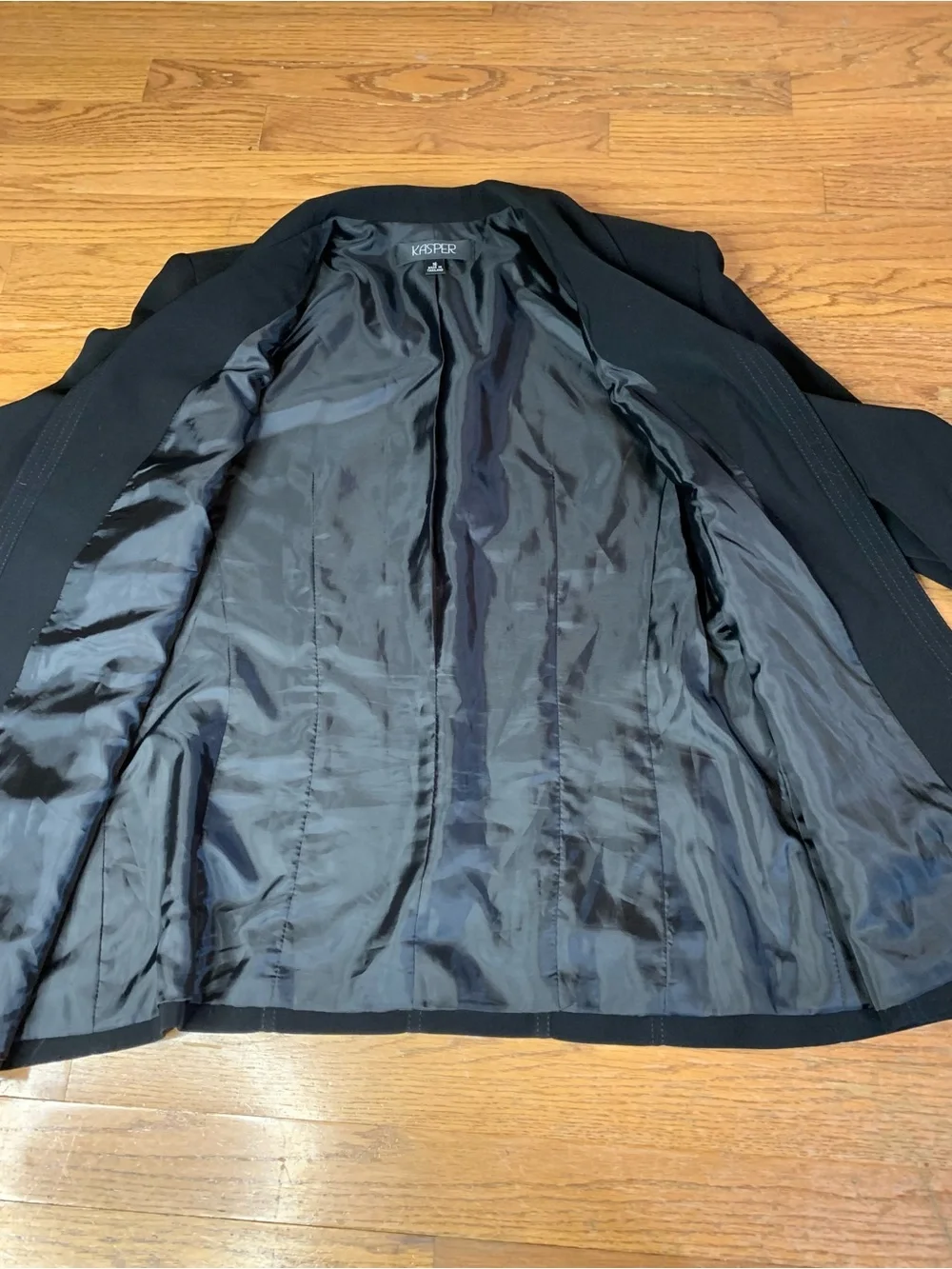 Kasper Black Structured Blazer Jacket – Size 16 – Professional Office Wear - Picture 2 of 8